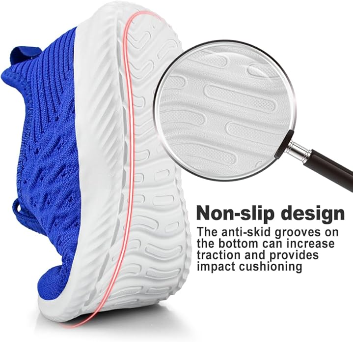Feethit Mens Slip On Walking Shoes Lightweight Breathable Non Slip Running Shoes Comfortable Fashion Sneakers for Men