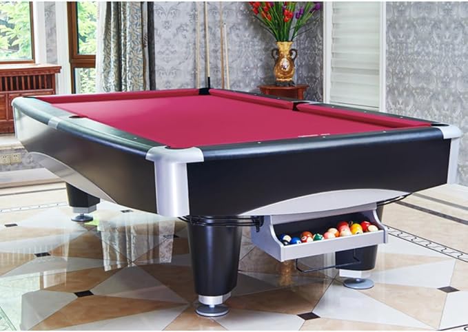 Boshen Worsted Blend Billiard Cloth Pool Table Felt Fast Speed for 7' 8' 9' Pool Table Pre Cut Bed & Rails