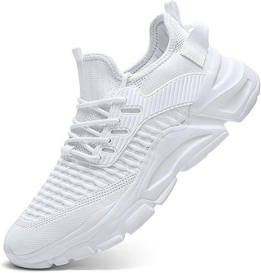 Men's Slip on Walking Shoes Tennis Running Sneakers Lightweight Breathable Casual Soft Sole Comfort Work Gym Trainers