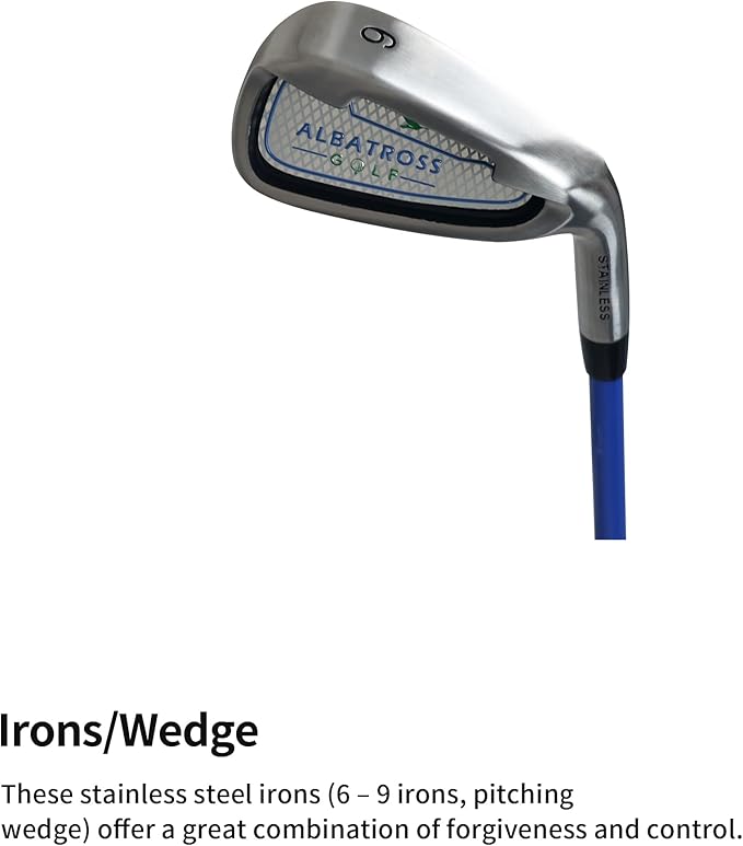Junior Complete Golf Club Set with Stand Bag for Age 3-12, 7-Piece or 8-Piece Set, Right Hand