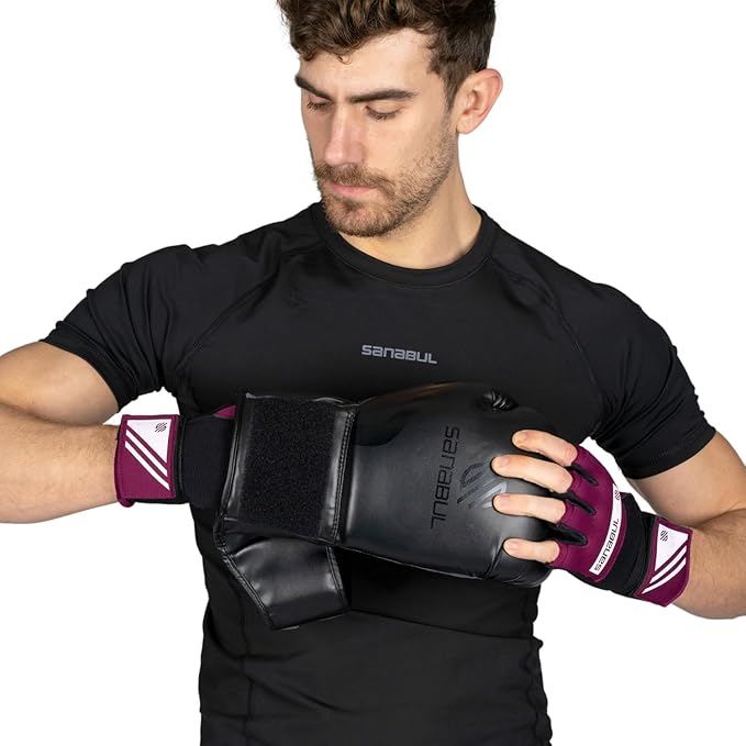 Sanabul Gel Boxing Hand Wraps for Men & Women Muay Thai MMA Kickboxing Quick Wraps Boxing Inner Gloves Wrist Knuckle Protection