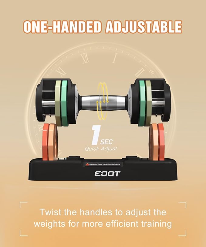 Adjustable Dumbbells Set/Single, 12.5LB/22.5LB/55LB 5 in 1 Free Adjustable Dumbbell Set with Anti-Slip Handle & Rainbow-colored Weight Plates for Home Gym, Weight Set for Women Men