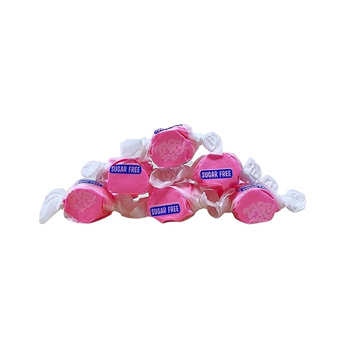 Sugar Free Cinnamon Salt Water Taffy - 1lb (16oz) Bulk Bag Individually Wrapped, Soft & Chewy, Nut Free, Gluten Free, Diabetic & Keto Friendly Gourmet Candy For Taffy Lovers