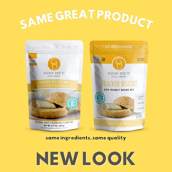 Good Dees Low Carb Baking Mix,Cracker Biscuit Mix, Keto Baking Mix, Gluten Free, No Sugar Added, Grain-Free, Soy-Free, Diabetic, Atkins & WW Friendly (3g Net Carbs, 10 Servings)
