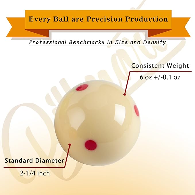 Premium Billiard Balls Pool Table Accessories 2-1/4" Regulation Size 16 Pool Balls Billiard Set