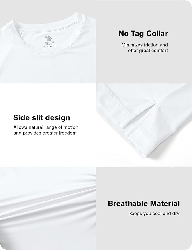 BGOWATU Men's Quick Dry Workout Athletic Shirts Lightweight Tennis Shirts for Men Running Gym Tops