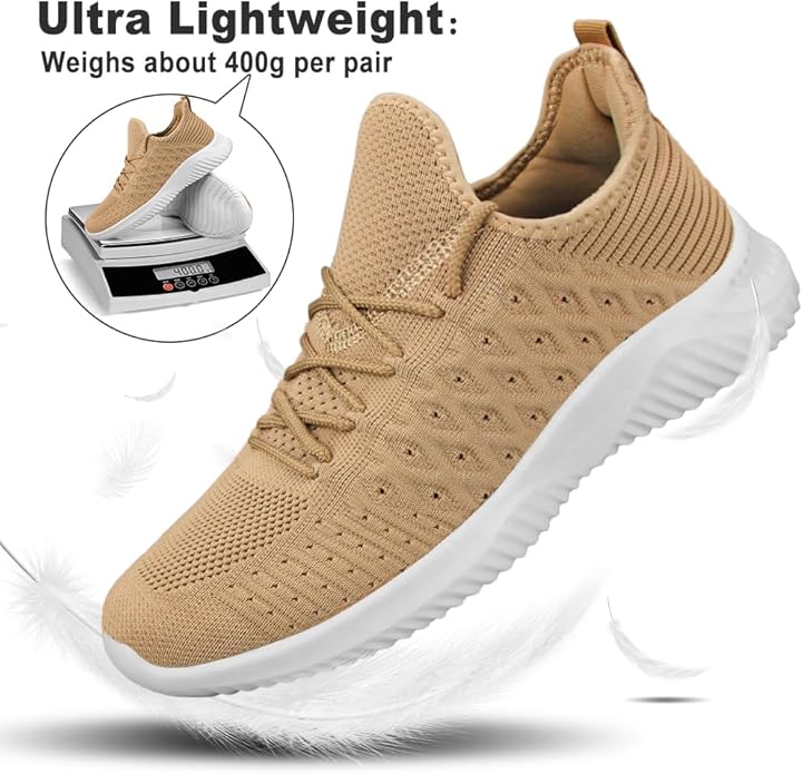 Feethit Mens Slip On Walking Shoes Lightweight Breathable Non Slip Running Shoes Comfortable Fashion Sneakers for Men