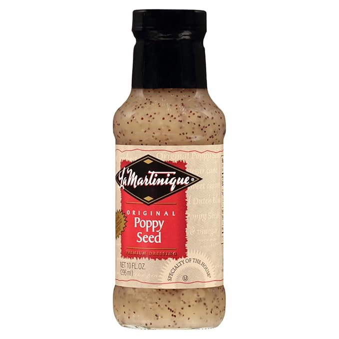 La Martinique Original Poppy Seed Dressing 10 Ounce Bottle (Pack of 6)