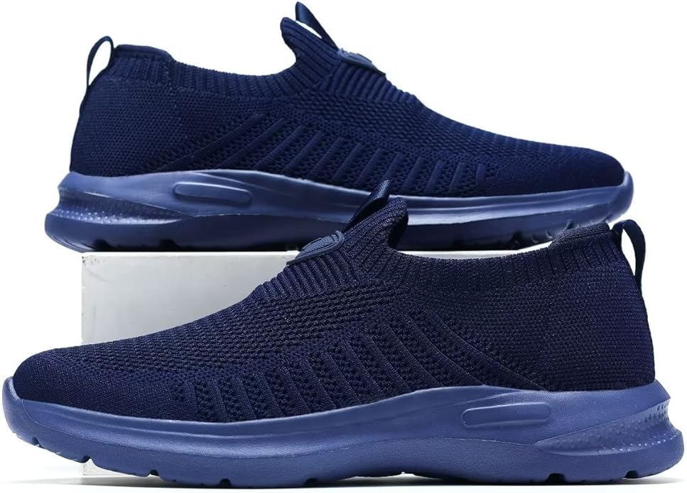 Mens Walking Shoes Lightweight Breathe Mesh Running Shoes Slip On Fashion Tennis Sneakers Comfort Gym Workout Zapatos de Hombre