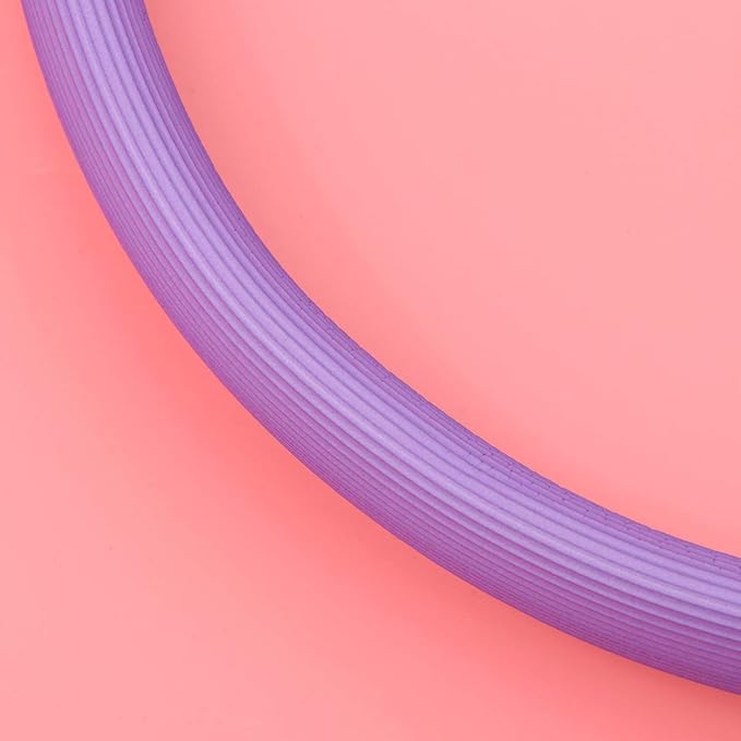 BESPORTBLE Household Appliances Pilates Ring Portable Fitness Circle Body Ring Yoga Ring Equipment for Pilates Yoga Fitness Workout 42x38cm (Purple) Purple Rings