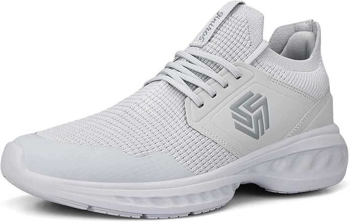 Mens Slip On Walking Shoes Non Slip Running Shoes Breathable Workout Shoes Lightweight Gym Sneakers