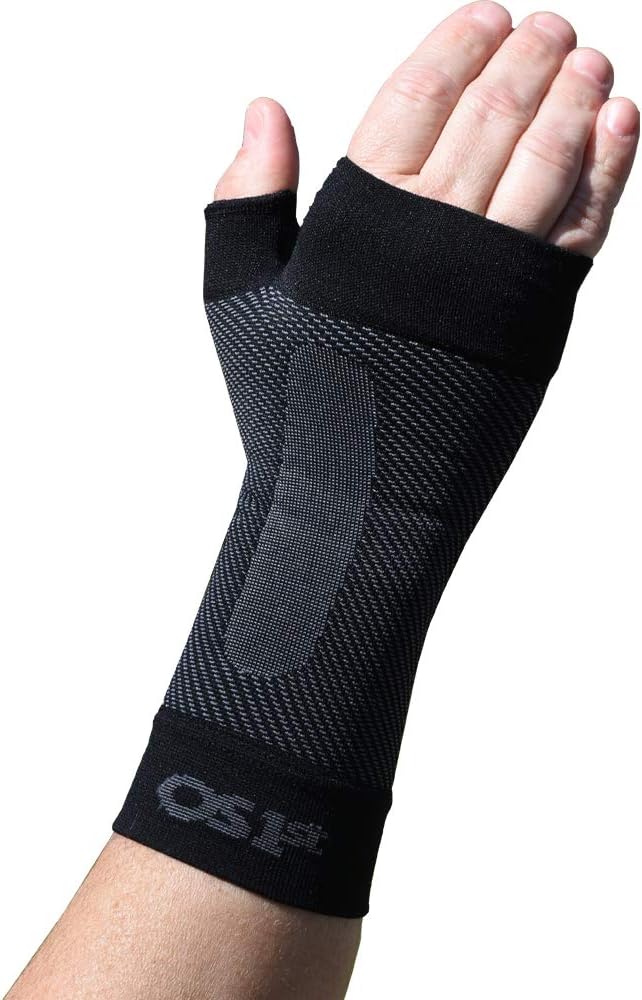 OrthoSleeve Compression Wrist Sleeve/Brace WS6 for Carpal Tunnel Syndrome, wrist pain/strain, fatigue and arthritis