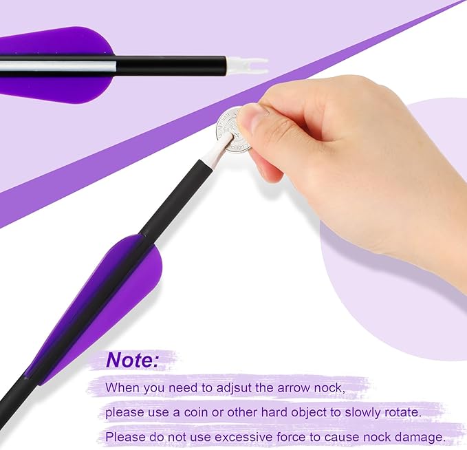 24 Pcs 31.5 Inch Arrows for Compound Bow Hunting Arrows Carbon Arrows with 3 Inch Plastic Arrow Feathers and Removable Tips 500-600 Spine Archery Target Arrows for Recurve Bow