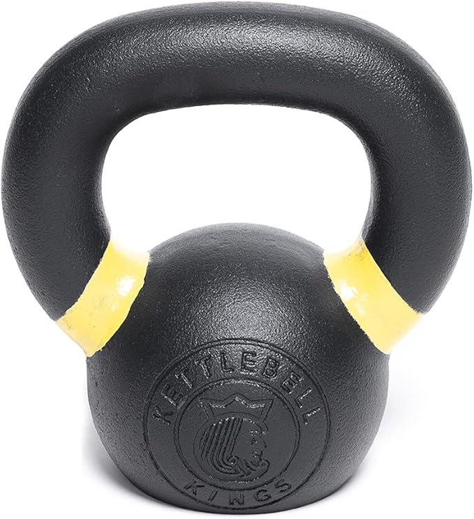 Kettlebell Kings Powder Coated Kettlebell Weights - 9-97 lb Strength Training Kettlebells for Men and Women - Hand Weights Workout Gym Equipment - Weights Set for Home Gym- New