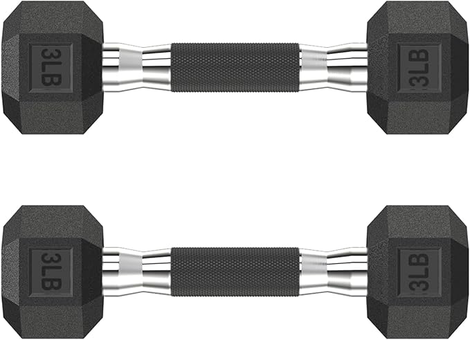 Hex Dumbbell Set 2.5-400 lb, Rubber Encased Exercise & Fitness Dumbbells, Weights Dumbbells Set of 2, Hand Weight for Strength Training