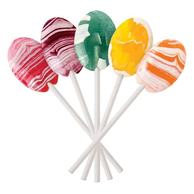 Dr. John’s Sugar Free Candy, Healthy Lollipops with Zero Sugar, Low Calorie Snacks, Keto Friendly Hard Candy Sweets, Creamsicle Swirl Oval, 60 COunt, 1 LB