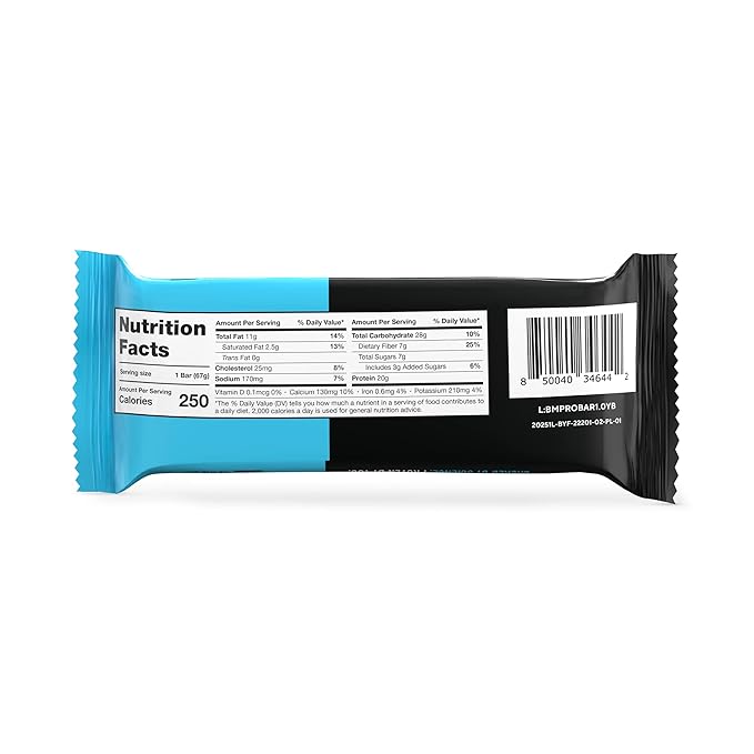 Legion Protein Bar Blueberry Muffin - 100% Whey Protein, Soy Free Protein Bars with Prebiotic Fiber - Low Fat Healthy Protein Bar - Gluten Free, Naturally Flavored, Low Sugar Protein Bars (12 Count)