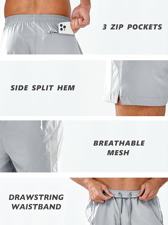 NORTHYARD Men's Running Athletic Shorts 5"/ 7"/ 9" Workout Gym Short Tennis Quick Dry Active Sport Hiking Basketball