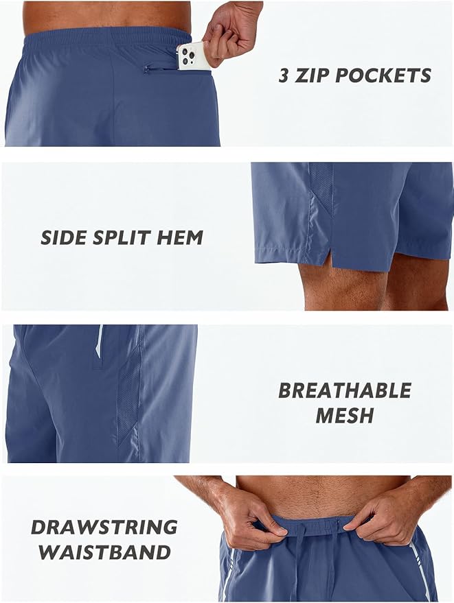 NORTHYARD Men's Running Athletic Shorts 5"/ 7"/ 9" Workout Gym Short Tennis Quick Dry Active Sport Hiking Basketball
