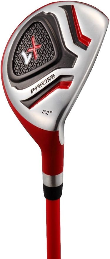 Precise X7 Kids Golf Clubs Set for Ages 3-5, 6-8, 9-12 | Right/Left Hand Girls & Boys Golf Clubs with Lightweight Graphite Shafts, Hybrid & Stand Bag