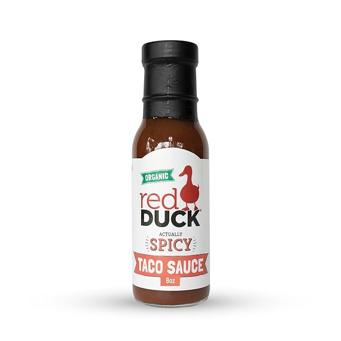 Red Duck Actually Spicy Organic Taco Sauce - Gluten-Free, Vegan, 8 ounces
