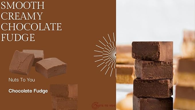 Nuts To You Sugar Free Smooth Creamy Chocolate Fudge | Fresh Gourmet Candy | Decadent and Delicious Handcrafted Fudge 6.6 Oz. (Pack of 1)