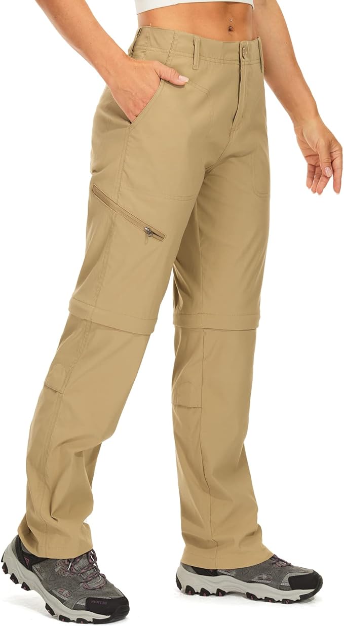 Women's Hiking Pants Convertible Zip Off Lightweight Quick Dry Outdoor Travel Camping Safari fising Pants