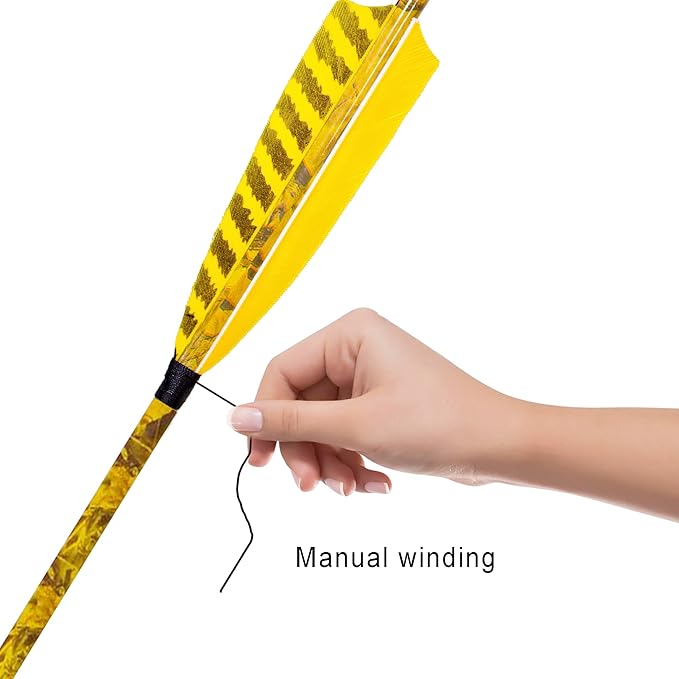 31Inch Carbon Arrow, Practice Hunting Arrows, Camo Turkey Feather Fletching, Arrows for Compound & Recurve Bow with Removable Tips Adjustable Nocks