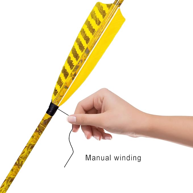 31Inch Carbon Arrow, Practice Hunting Arrows, Camo Turkey Feather Fletching, Arrows for Compound & Recurve Bow with Removable Tips Adjustable Nocks