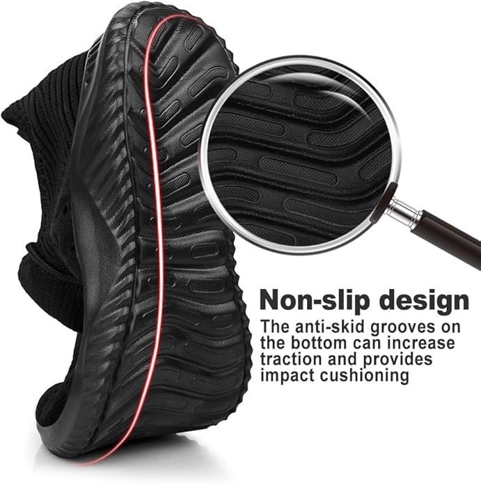 Feethit Mens Slip On Walking Shoes Lightweight Breathable Non Slip Running Shoes Comfortable Fashion Sneakers for Men