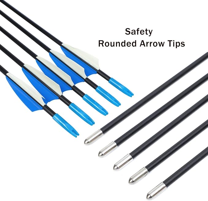 40" Youth Bow and Arrow Set for Kids 8-12 & Teens - Ambidextrous Recurve Archery Gear with Safety Arrows - Toys for Ages 8-13, Backyard Games Gift for Beginner Archers