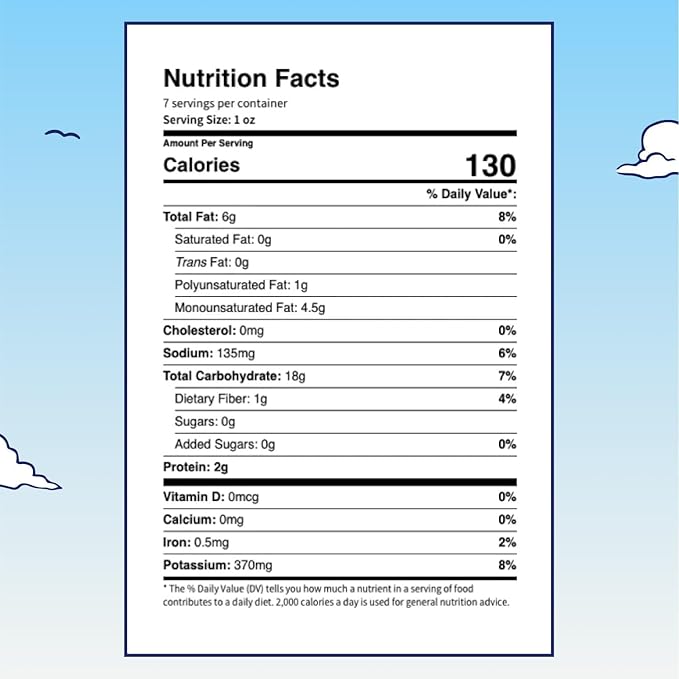 Tasty Nate’s Beef Tallow Potato Chips - Original Sea Salt, Fried in 100% Beef Tallow - Seed Oil Free Chips, Paleo Snacks for Adults, 7oz Bag - Pack of 4