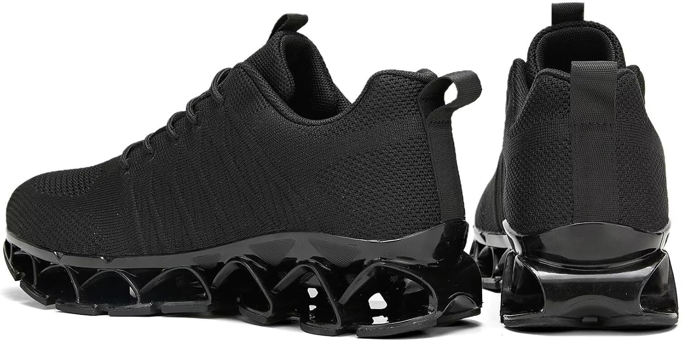 Men's Slip on Walking Running Shoes Blade Tennis Casual Fashion Sneakers Comfort Non Slip Work Sport Athletic Trainer