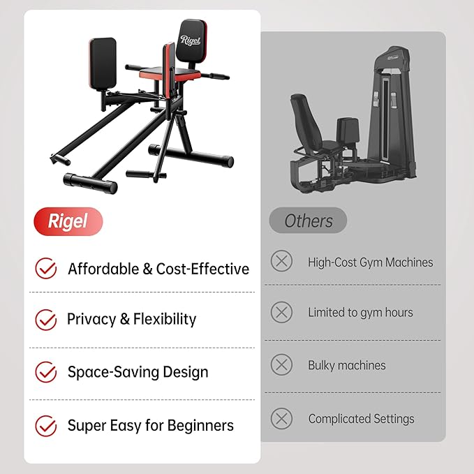 Rigel Leg Stretcher, 220LBS Leg Stretch Machine, Heavy Duty Steel Frame Equipment Splits Machine, Leg Stretching Training Machine for Home Gym Split Machine Training Fitness