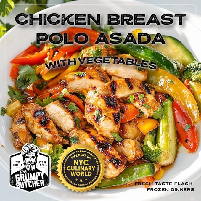 Grumpy Butcher Chef-Crafted Gourmet Meals Sampler: World Flavors, 6-pack (10 – 15 oz each) – Premium Prepared Meals & Entrees