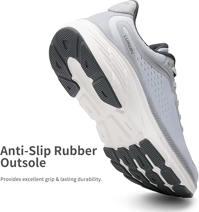 Men's Walking Shoes Lightweight Breathable Cushioning Running Shoes Athletic Tennis Workout Gym Non Slip Comfortable Fashion Sneakers