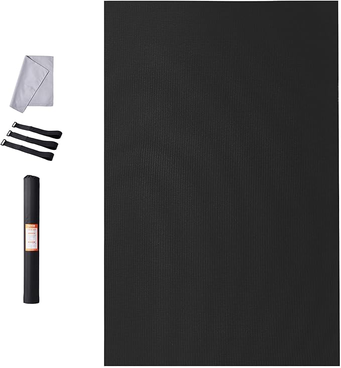 VEVOR Large Exercise Mat, Non Slip High Density Premium Yoga Mat, Exercise Yoga Mat for Men Women, Fitness & Exercise Mat with Bag & Carry Strap, for All Types of Home Yoga, Pilate & Floor Workout