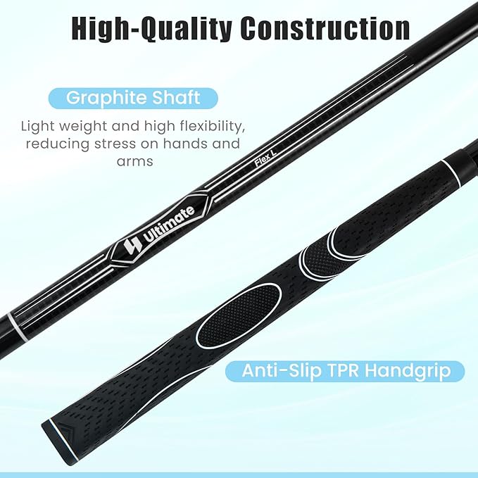 Tangkula 9/10/12 Pieces Women's Complete Golf Clubs Set, Golf Club Package Set with 460CC Driver, Fairway Wood & Hybrid, Irons, Putter, Portable Regular Golf Club Set