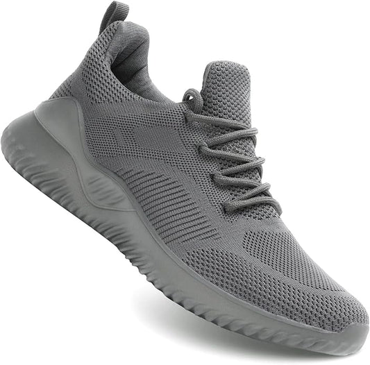Men's Non Slip Running Shoes Ultra Light Breathable Casual Walking Shoes Fashion Sneakers Mesh Workout Sports Shoes