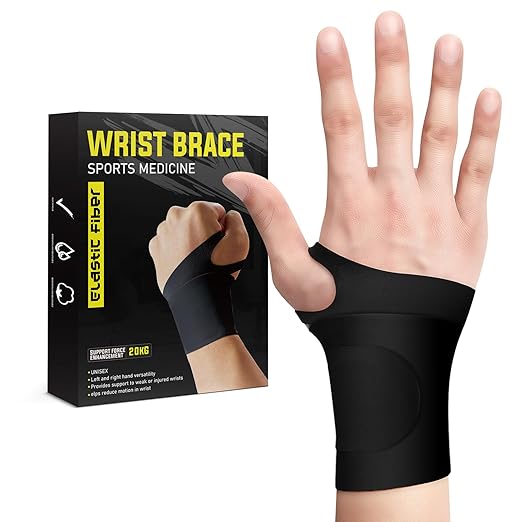 DR.SPRING Adjustable Wrist Brace & Wrist Protector for Carpal Tunnel, Arthritis & Tendonitis & Wrist Pain Relief, Breathable Moisture-Wicking Fabric with Durable hook-and-loop straps