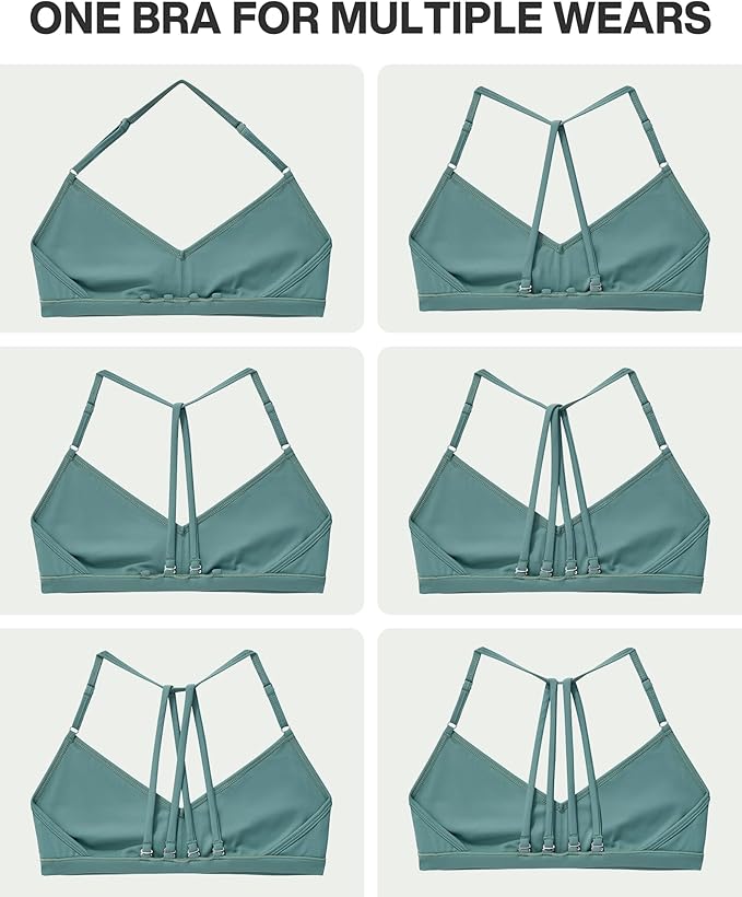 SUUKSESS Workout Sets for Women Padded Open Back Strappy Gym Set Criss Cross Yoga Sets 2 Pieces