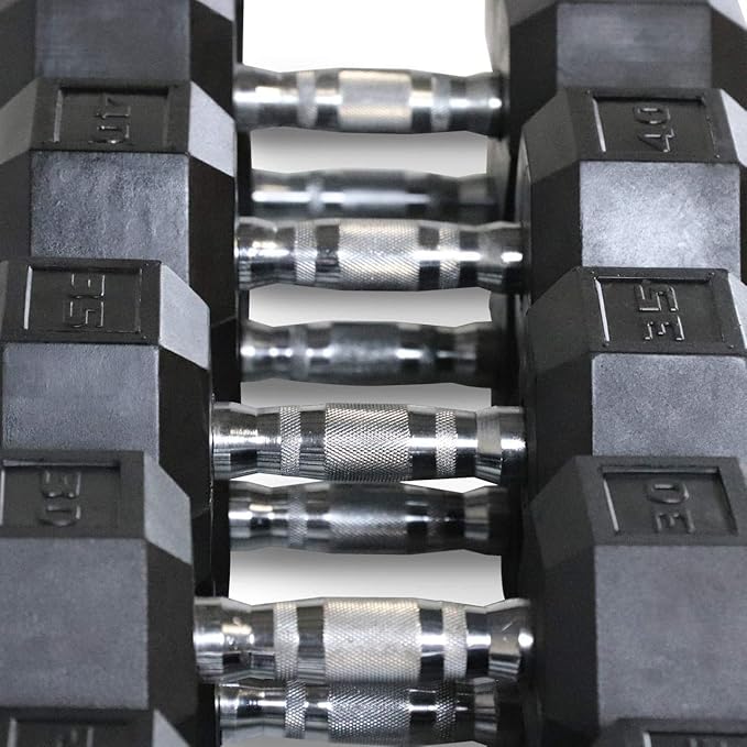 WF Athletic Supply 200Lb Dumbbell Set, 10-30Lb Dumbbell Set with A Frame Storage Rack for Muscle Toning, Strength Building & Weight Loss - Multiple Choices Available