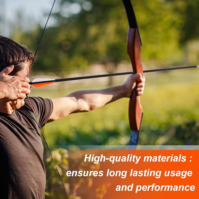24 Pcs 31.5 Inch Arrows for Compound Bow Hunting Arrows Carbon Arrows with 3 Inch Plastic Arrow Feathers and Removable Tips 500-600 Spine Archery Target Arrows for Recurve Bow