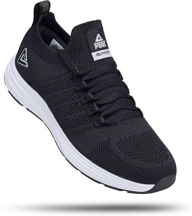 PEAK Mens Lightweight Walking Shoes Comfortable Slip On Sports Sneakers for Tennis, Gym, Running, Casual Workout