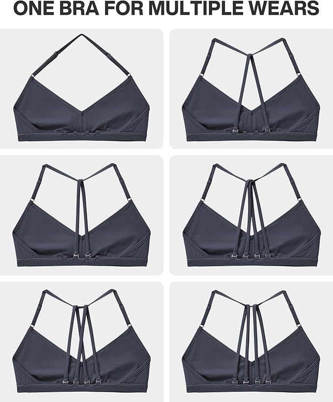 SUUKSESS Workout Sets for Women Padded Open Back Strappy Gym Set Criss Cross Yoga Sets 2 Pieces
