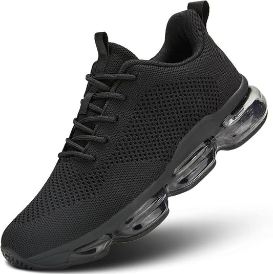 Men's Air Cushion Running Shoes Breathable Tennis Fashion Sneakers Non Slip Workout Casual Sport Shoes Gym Training Comfortable Walking Shoes