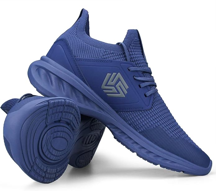 Mens Slip On Walking Shoes Non Slip Running Shoes Breathable Workout Shoes Lightweight Gym Sneakers