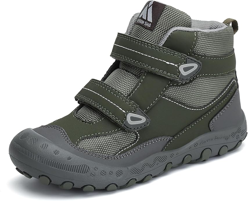 Mishansha Kids Water Resistant Hiking Boots, Boys Girls Anti Collision Anti-Skid Athletic Outdoor Adventure Trekking Shoes