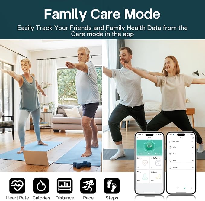 Smart Rings for Women Men,Fitness Tracker Ring,Heart Rate,Blood Oxygen,Blood Pressure,Step Tracker,Sleep Monitoring,No Subscription Fee,IP68 Waterproof Smart Ring for iphone&Android(Silver 8)