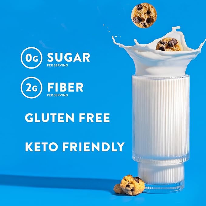 HighKey Sugar Free Cookies Variety 2-Pack - Keto Snack Pack Zero Carb No Sugar Chocolate Chip Cookies + Snickerdoodles Low Carb Snacks Gluten Free Diabetic Snack Dessert Diet Friendly Food Sweets 4oz